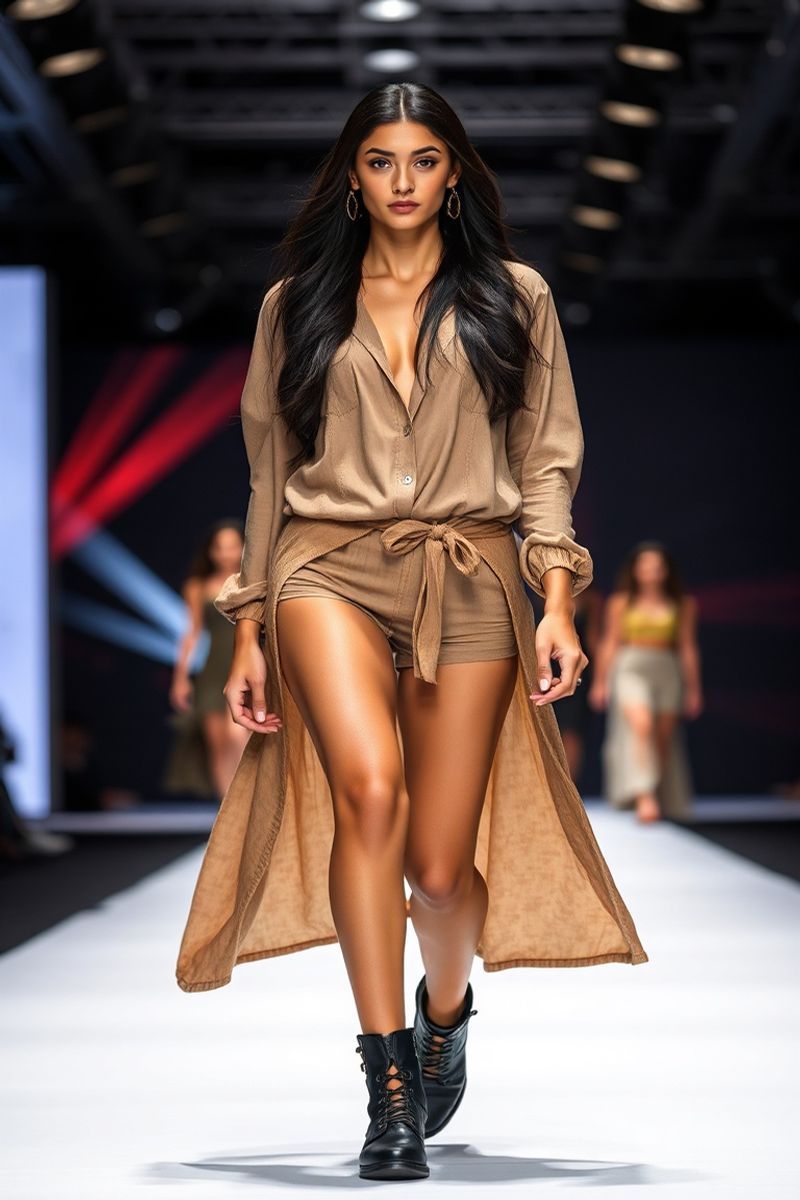Camila Vélez fashion runway walk