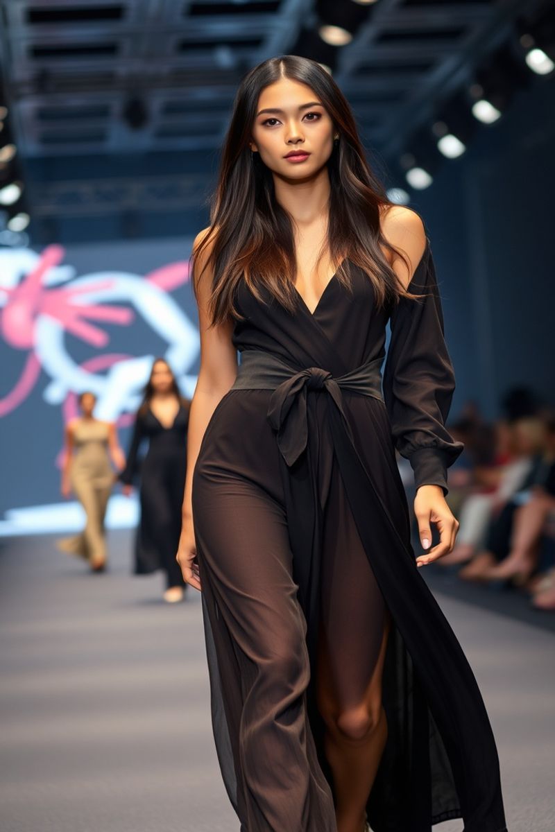 Camille Reyes fashion runway walk