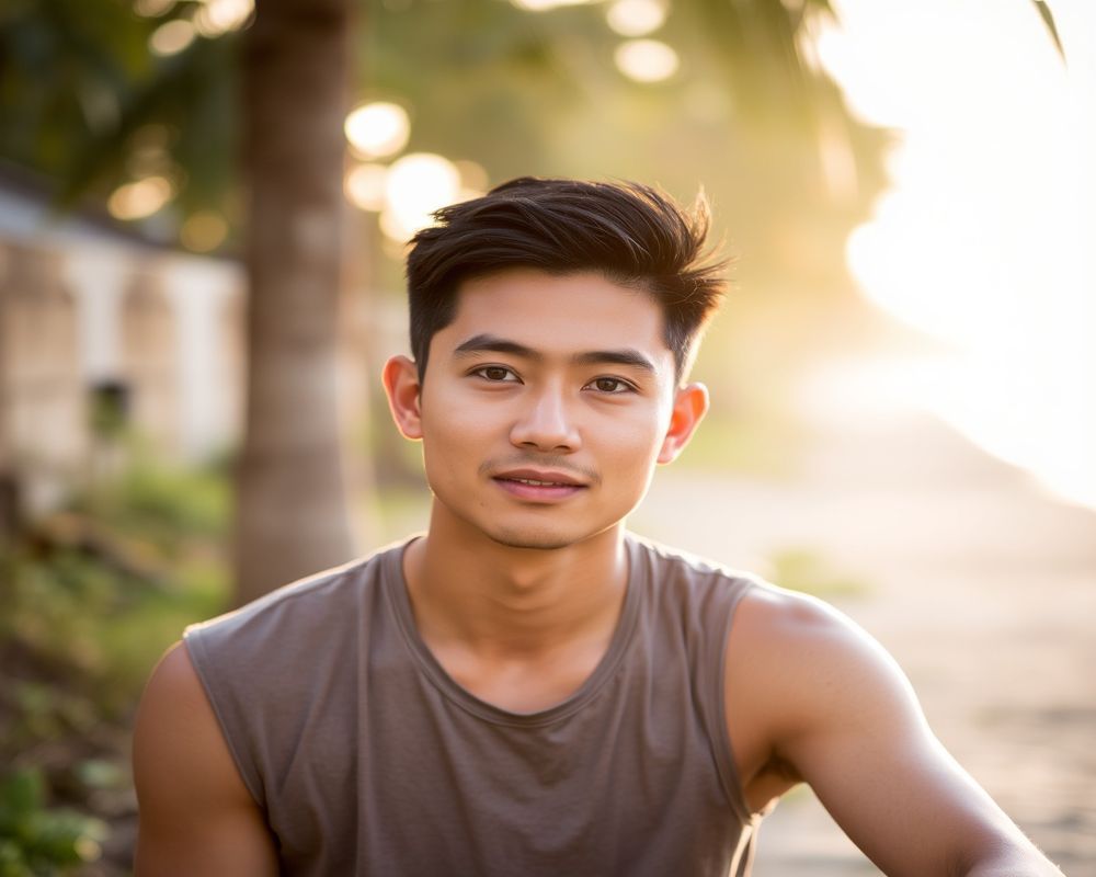 Carlo Reyes lifestyle personality shot in natural outdoor setting