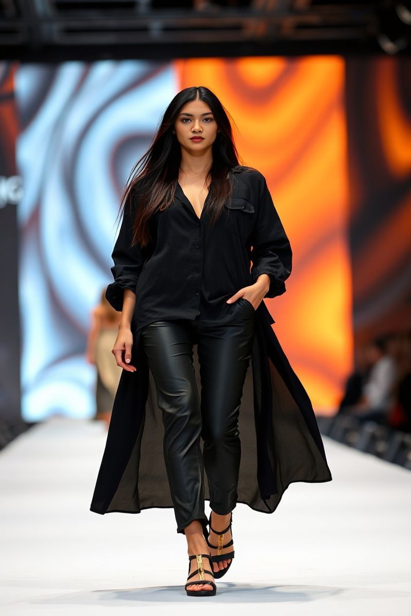 Carmela Reyes fashion runway walk