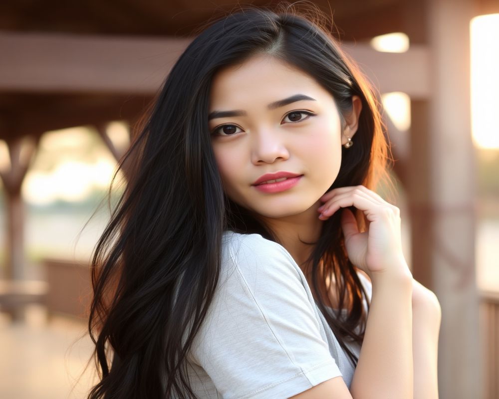 Carmela Santos lifestyle personality shot in natural outdoor setting