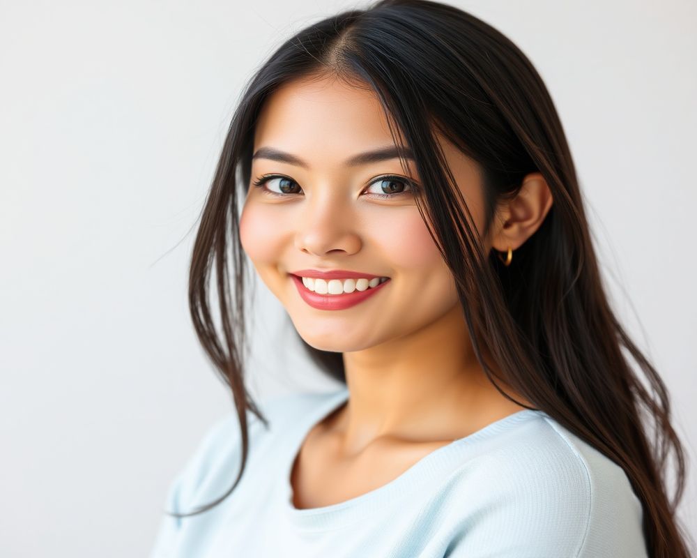 Carmela Santos commercial brand campaign with natural smile