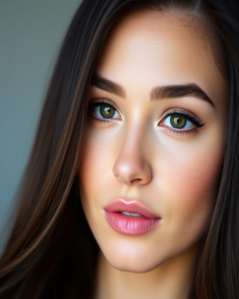 Carolina Cruz beauty close-up portrait with soft lighting