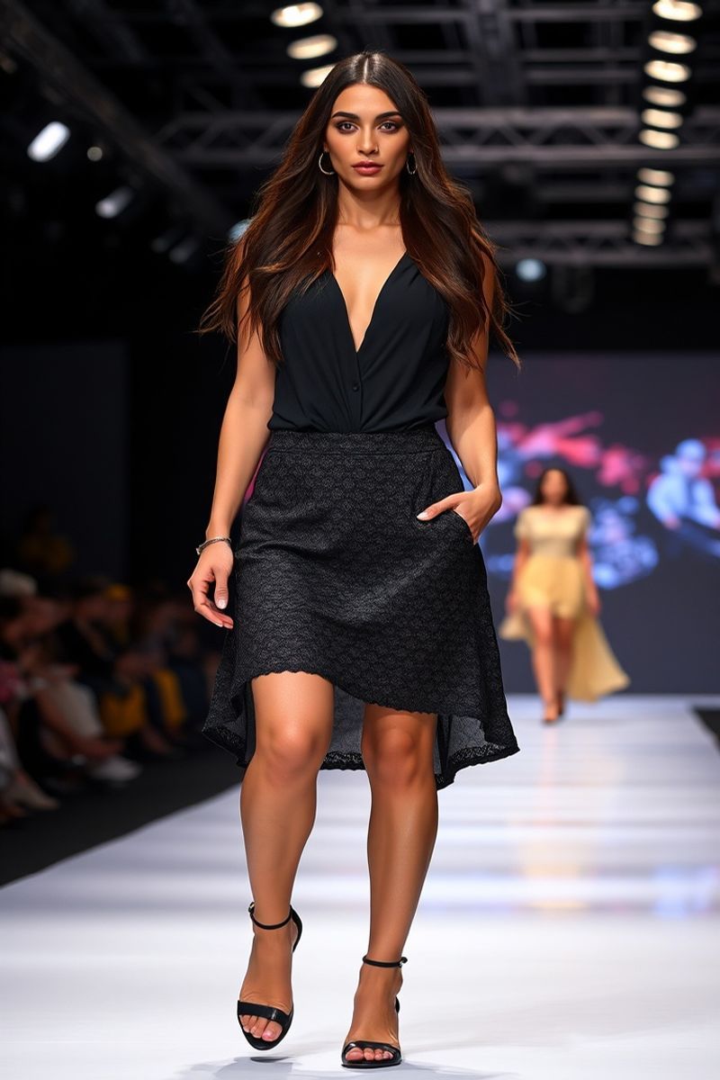 Catalina Herrera fashion runway walk