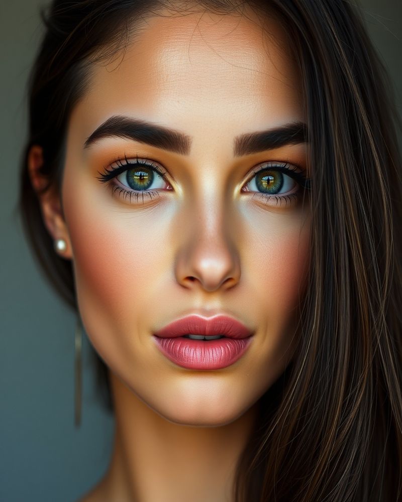 Catalina Russo beauty close-up portrait with soft lighting