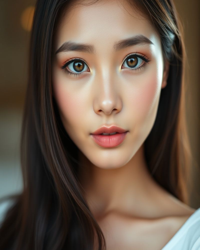 Catalina Velasco beauty close-up portrait with soft lighting