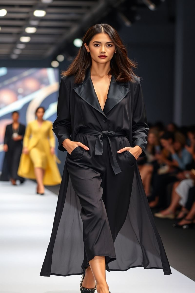 Celeste Garcia fashion runway walk