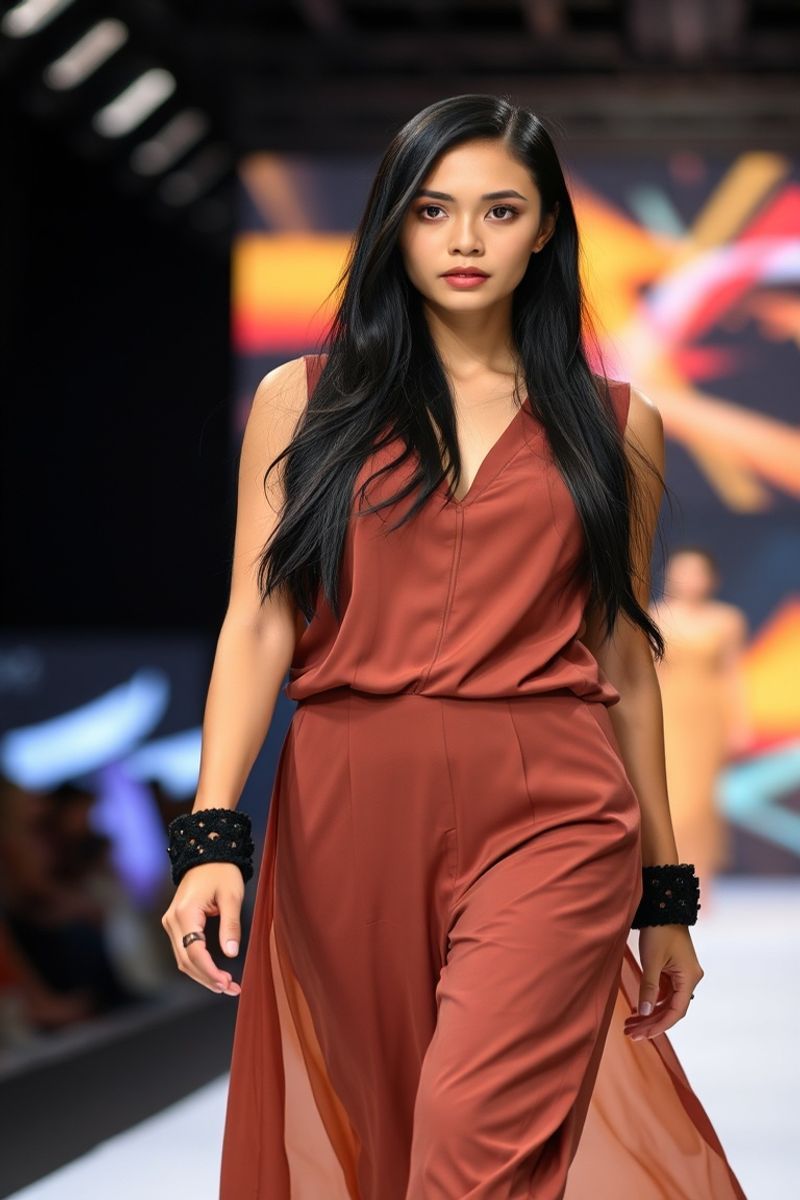Celeste Rivera fashion runway walk