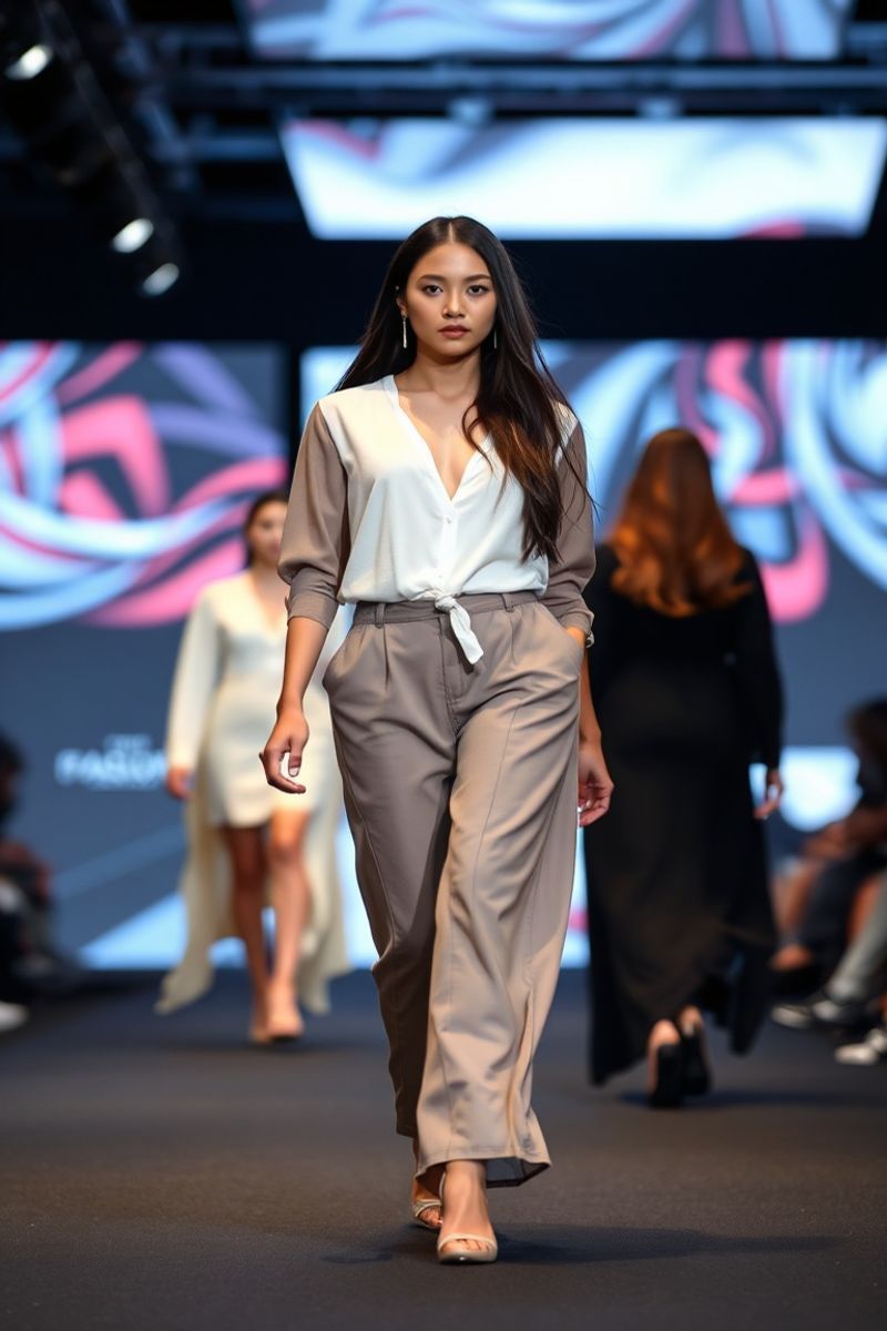 Celestine Garcia fashion runway walk