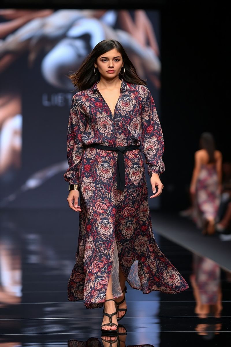 Celestine Rivera fashion runway walk