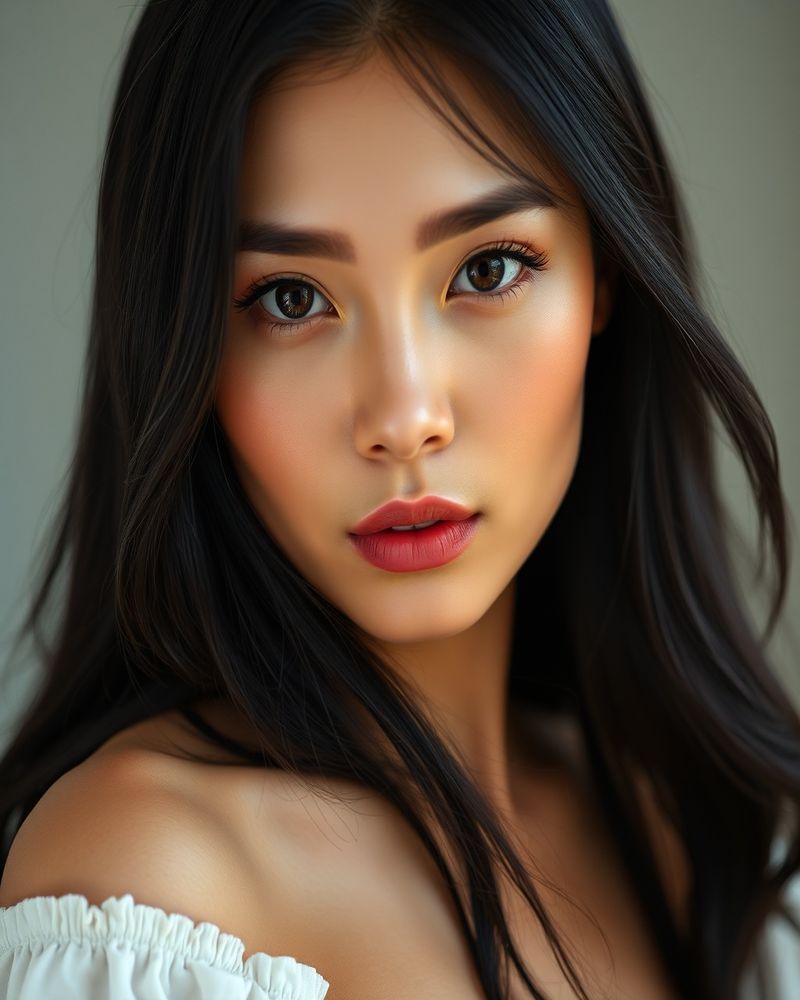 Celine Dumapias beauty close-up portrait