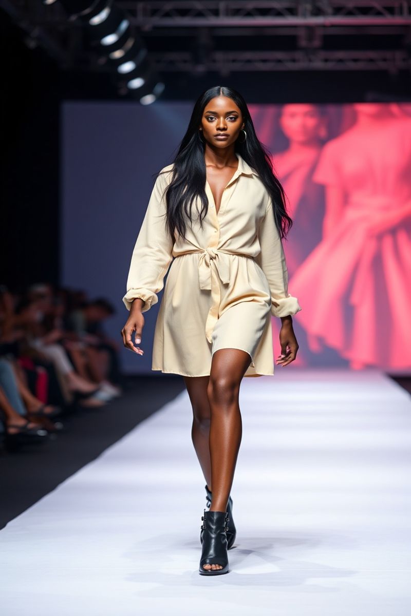 Chiamaka Nwosu fashion runway walk
