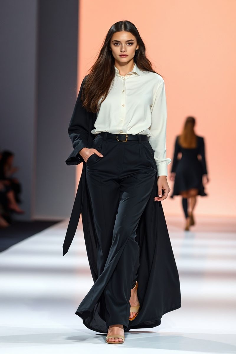 Chiara Bellini fashion runway walk in designer clothing