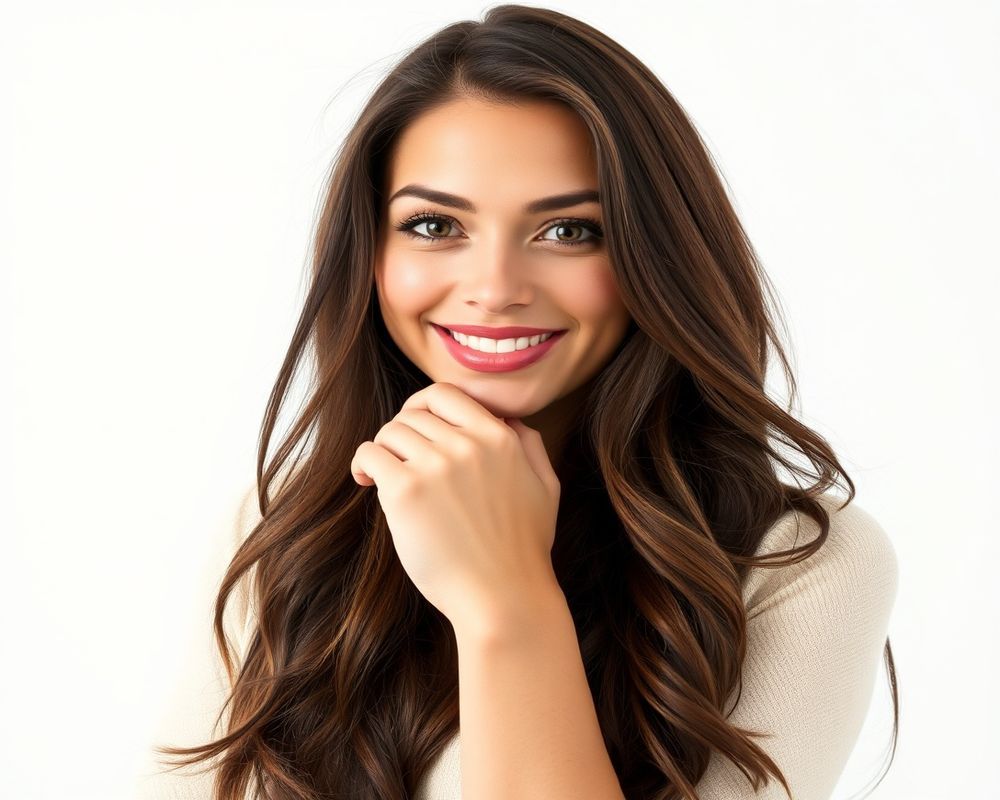 Chiara Bellini commercial brand campaign with natural smile