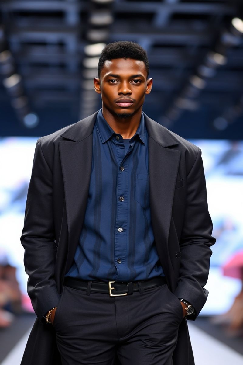 Chukwudi Okafor fashion runway walk
