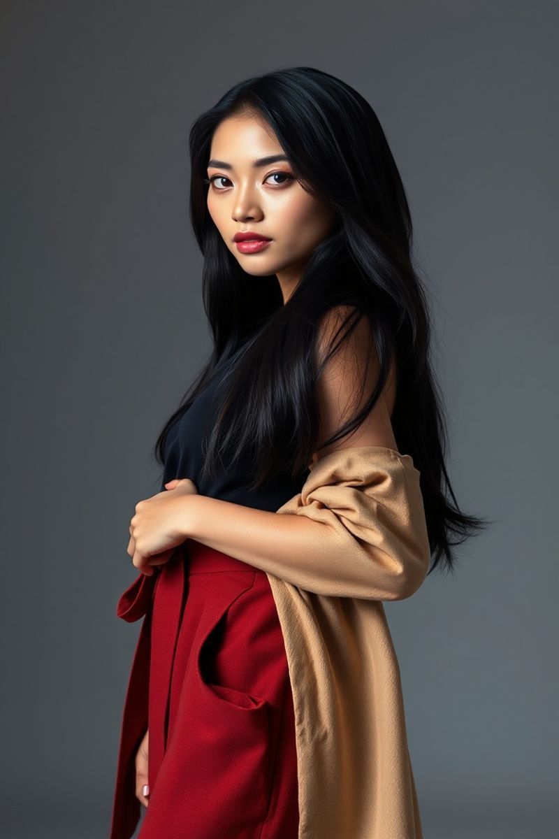 Clarissa Dela Cruz full body editorial pose