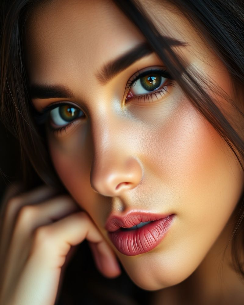 Daniela Arango beauty close-up portrait with soft lighting