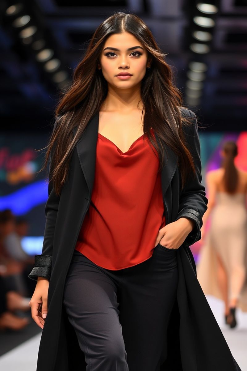 Daniela Estrella Santos fashion runway walk