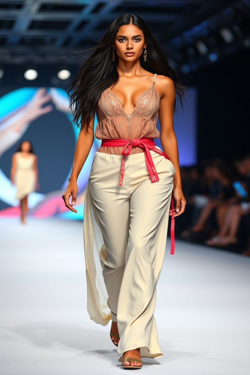Daniela Vargas fashion runway walk