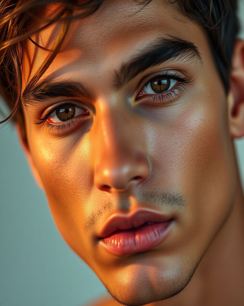 Diego Almeida beauty close-up portrait