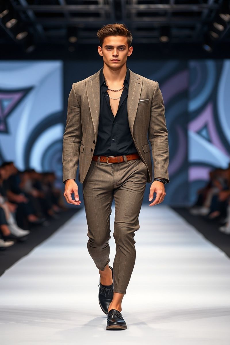 Diego Almeida fashion runway walk