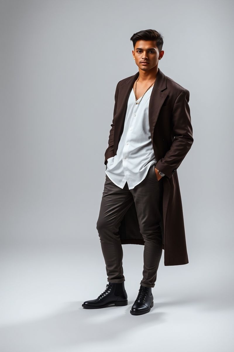 Diego Fernandez full body editorial pose