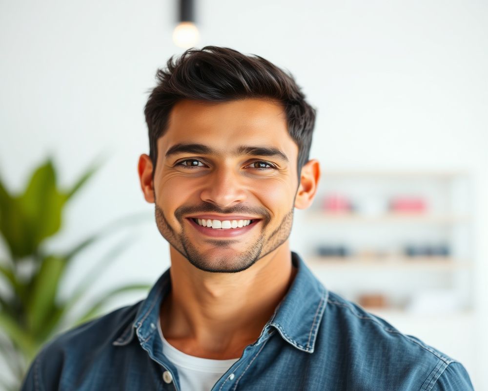 Diego Martinez commercial brand campaign with approachable look