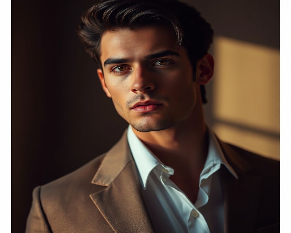 Diego Morales high fashion editorial with dramatic lighting