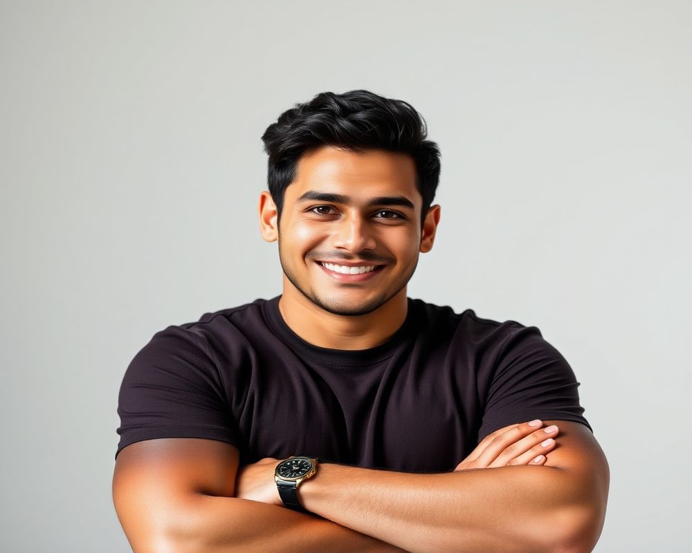 Diego Ramírez commercial brand campaign with natural smile