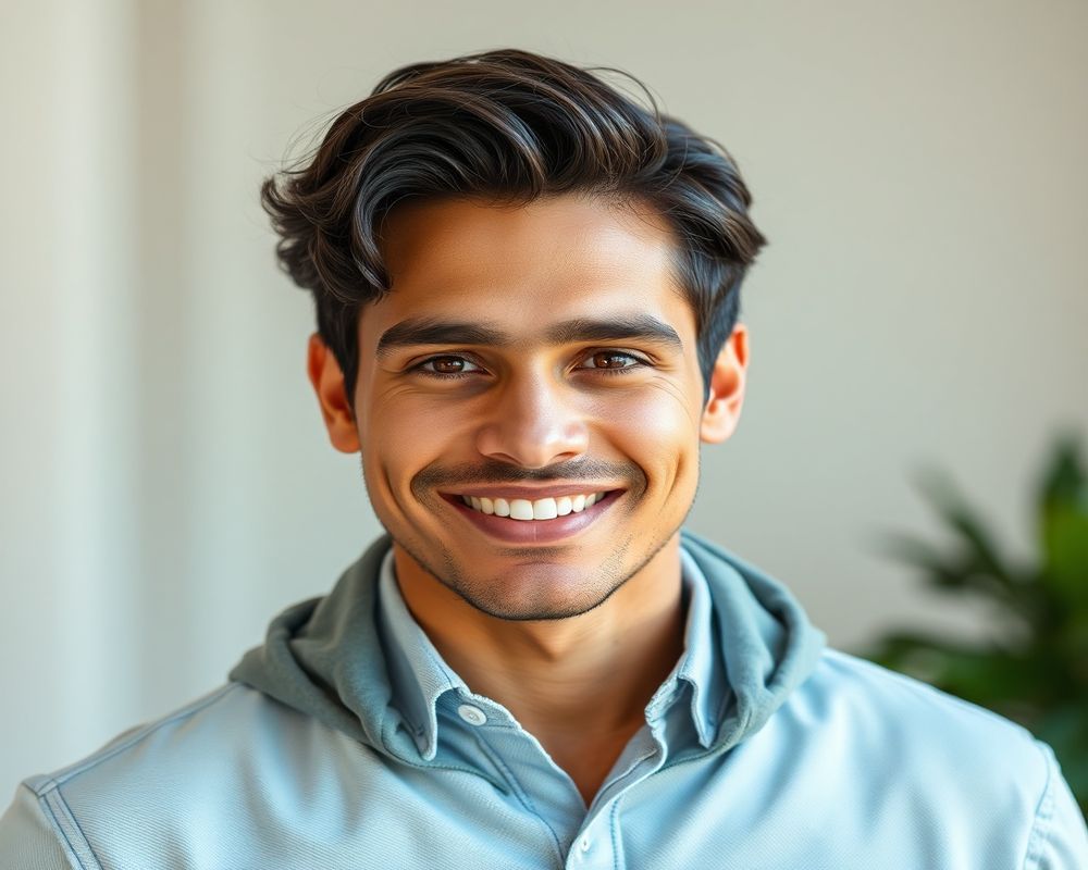 Diego Santana commercial brand campaign with natural smile