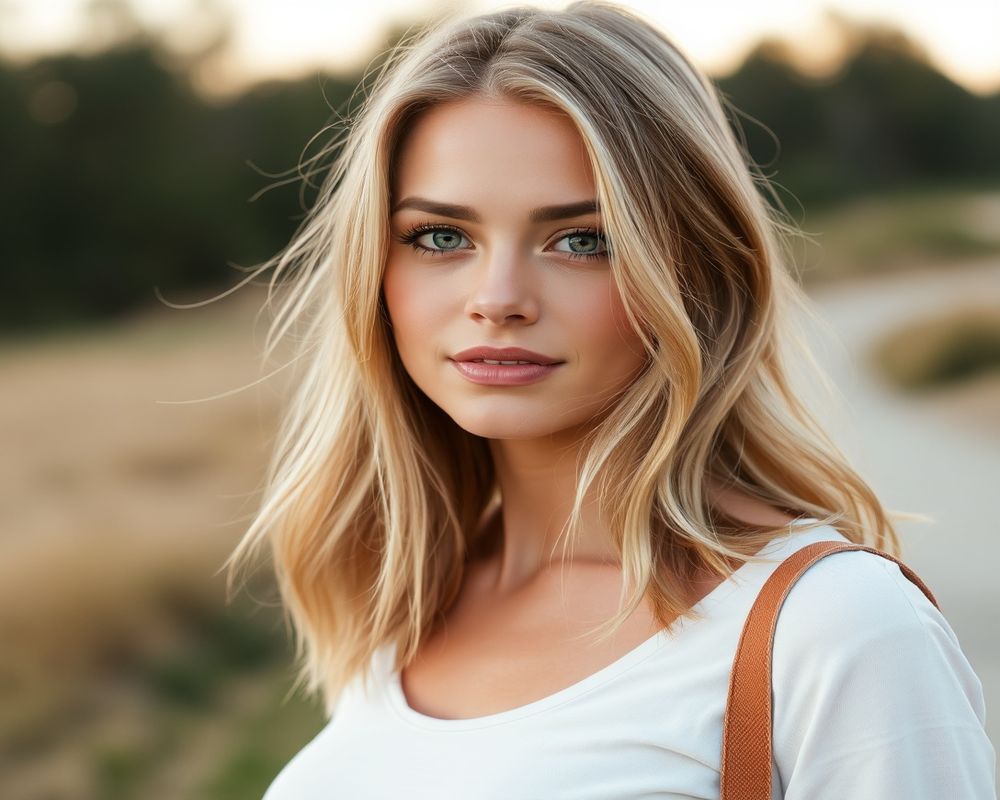 Elena Novak lifestyle personality shot in natural outdoor setting