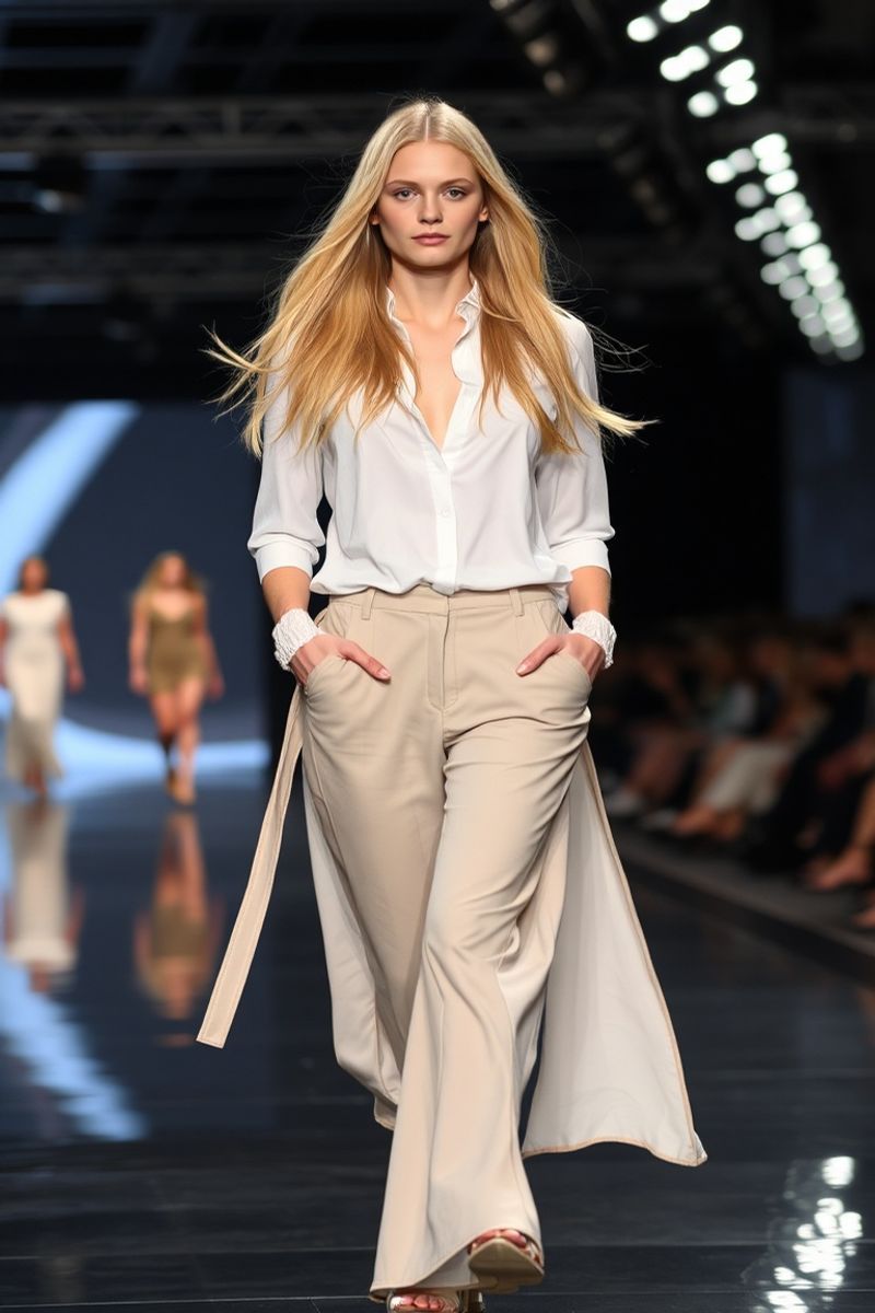 Elsa Andersson fashion runway walk