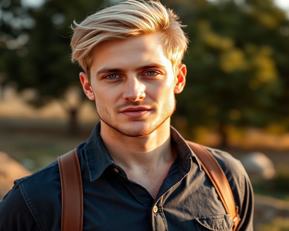 Erik Larsson lifestyle personality shot in natural outdoor setting