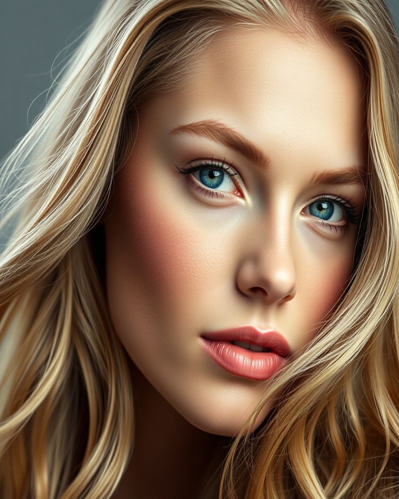 Freya Andersson beauty close-up portrait