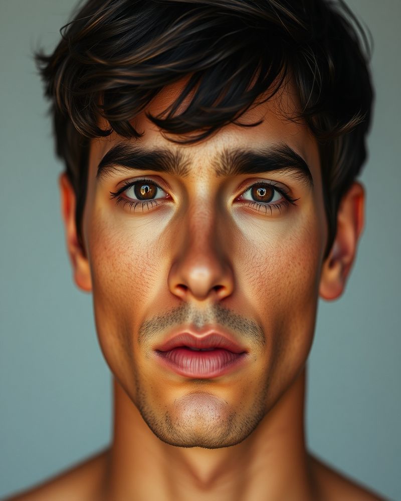 Gabriel Alves beauty close-up portrait with soft lighting