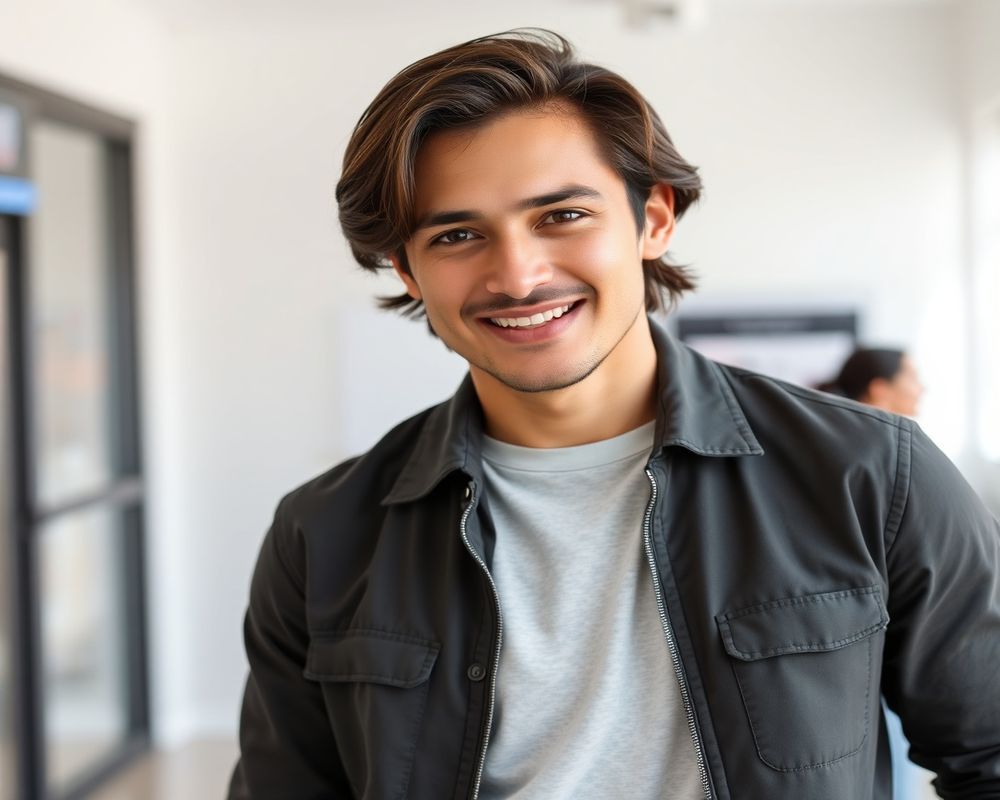 Gabriel Carvalho commercial brand campaign with natural smile