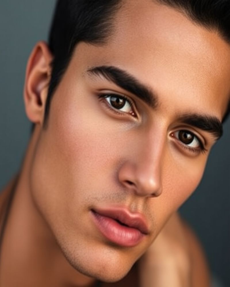 Gabriel Costa beauty close-up portrait