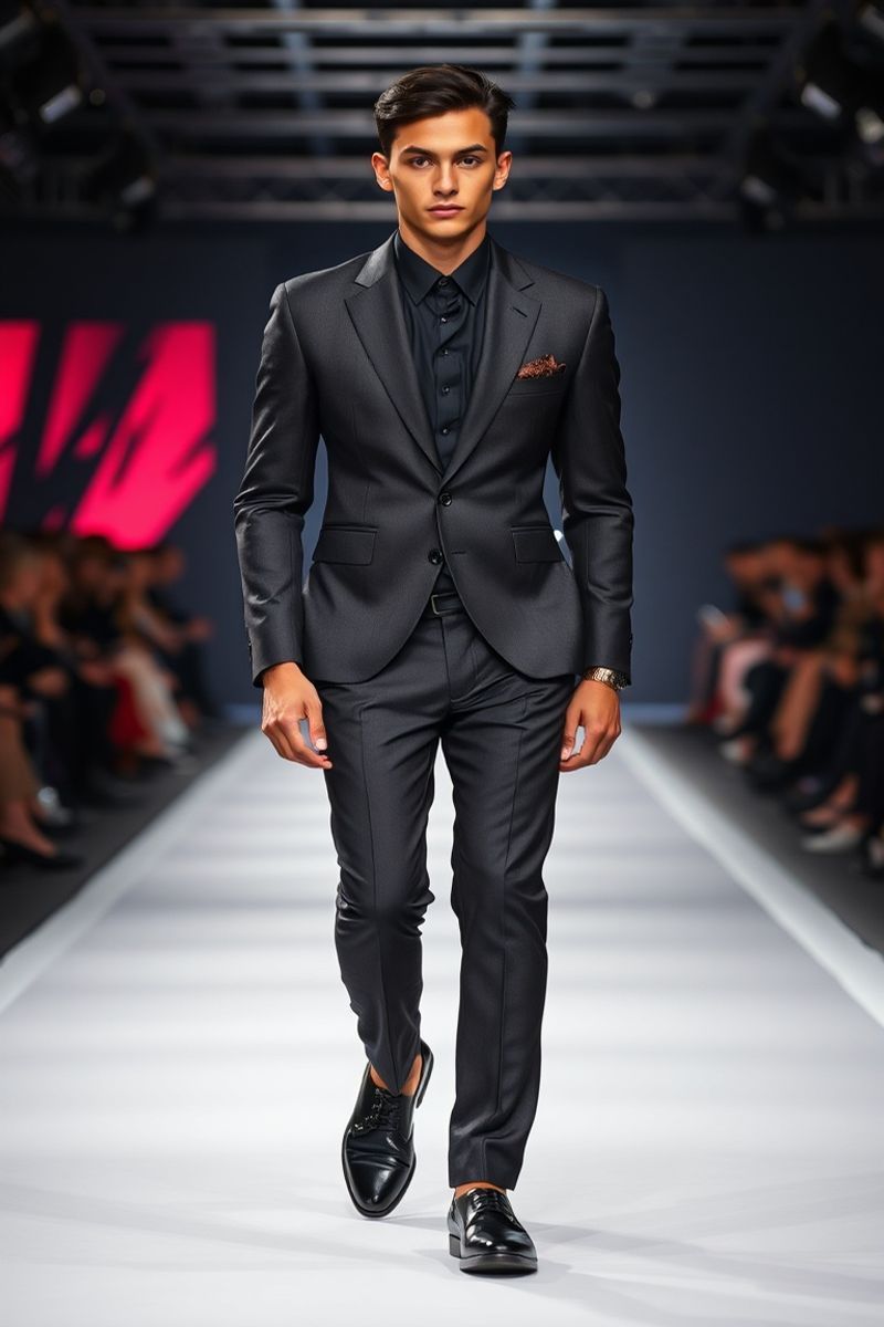 Gabriel Costa fashion runway walk