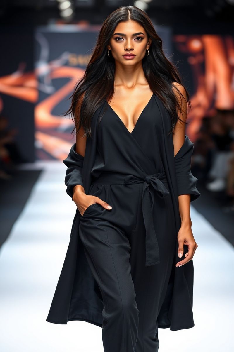 Gabriela Costa fashion runway walk