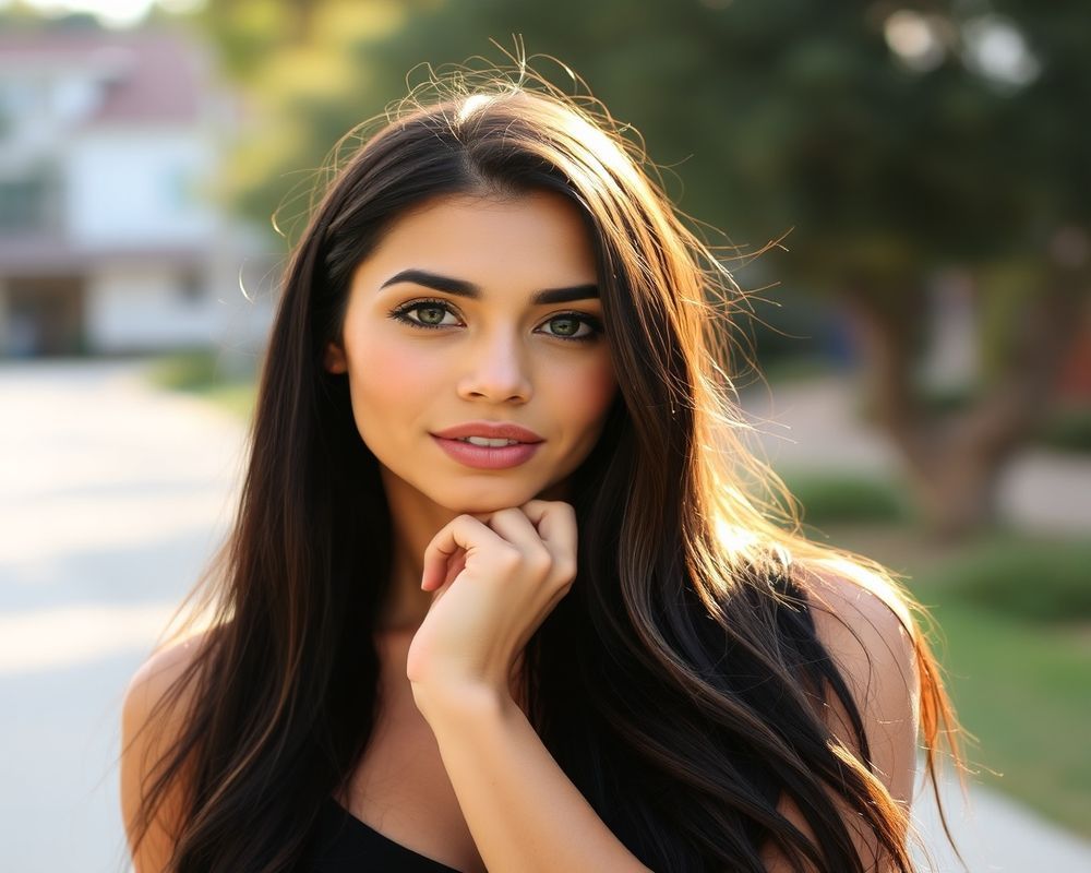 Gabriela Oliveira lifestyle personality shot in natural outdoor setting