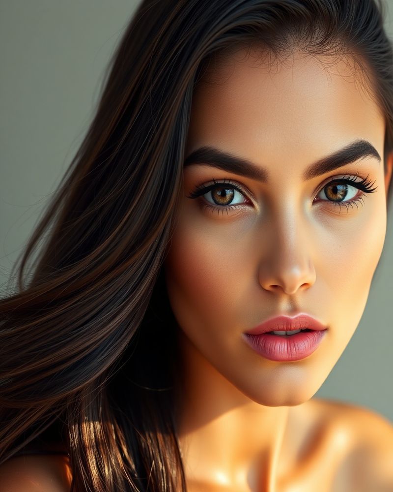 Gabriela Silva beauty close-up portrait with soft lighting