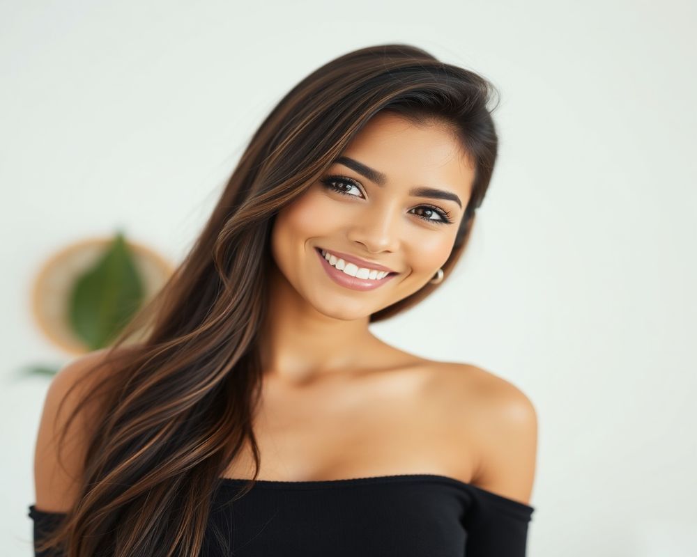 Gabriela Silva commercial brand campaign with natural smile