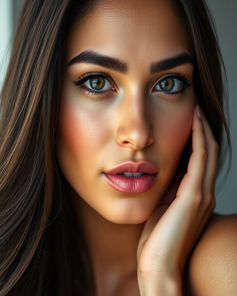 Giovanna Almeida beauty close-up portrait with soft lighting