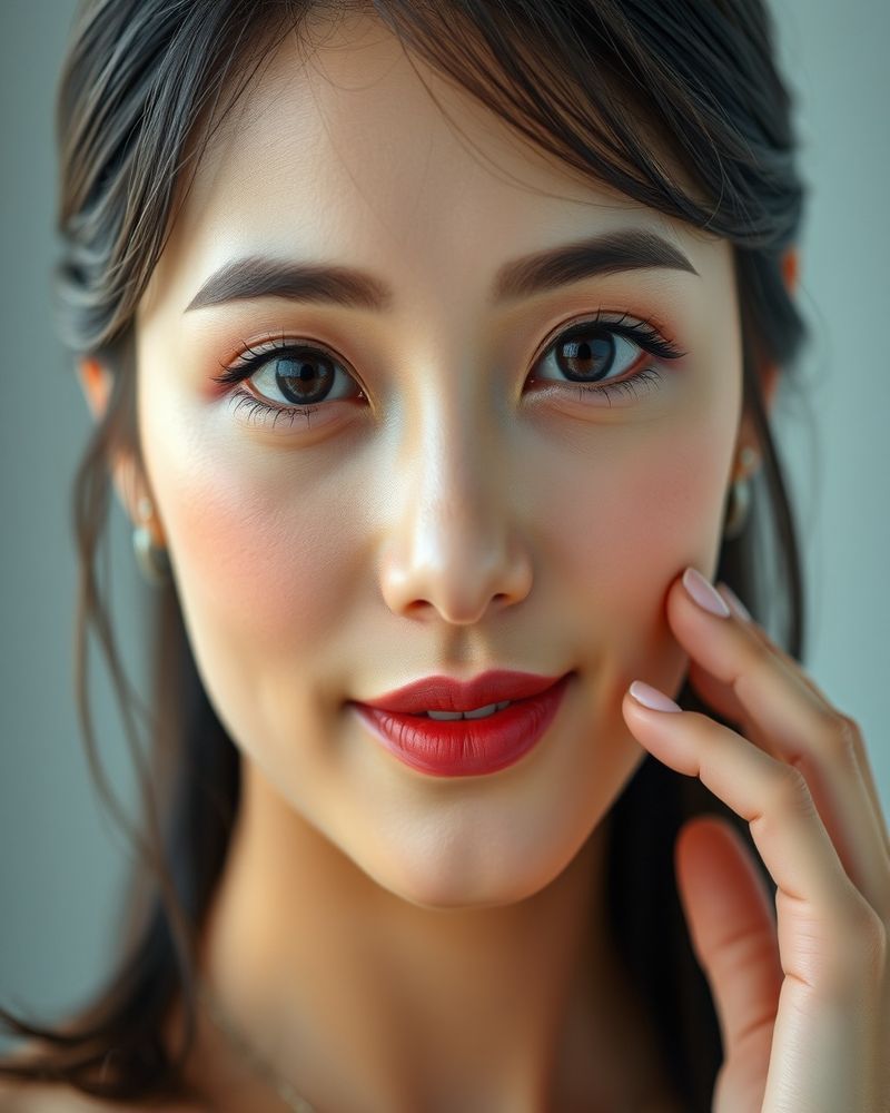 Hana Cho beauty close-up portrait with soft lighting
