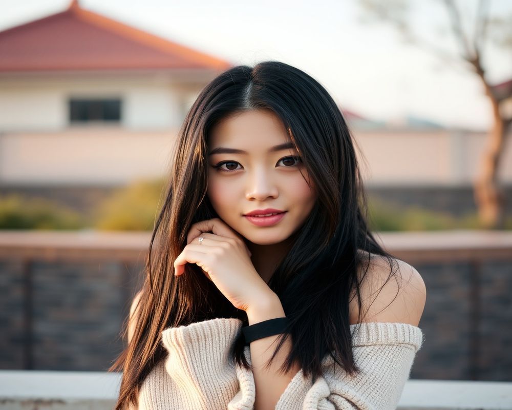 Hana Matsumoto lifestyle personality shot in natural outdoor setting