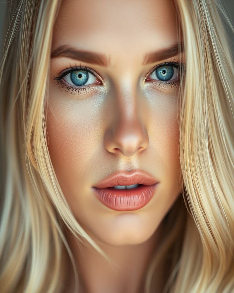 Harper Mitchell beauty close-up portrait with soft lighting