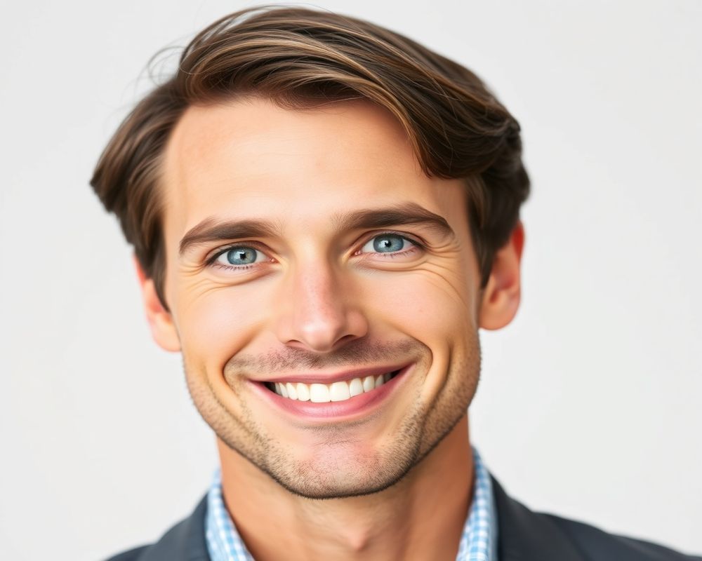 Harrison Reid commercial brand campaign with natural smile