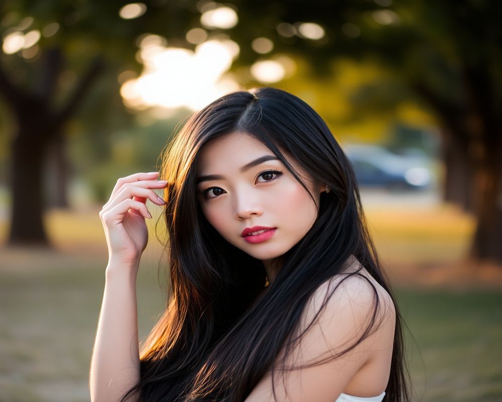 Hina Yoshida lifestyle personality shot in natural outdoor setting