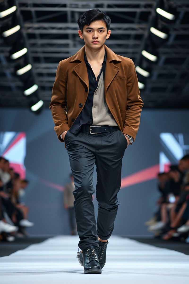 Hyun-Woo Lee fashion runway walk