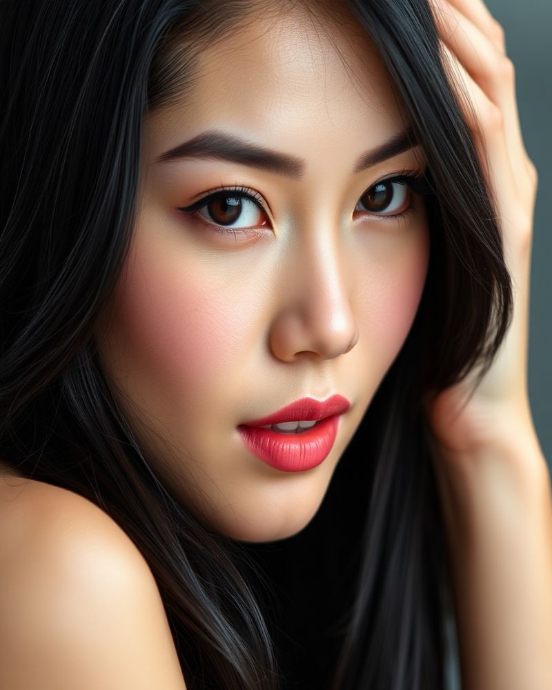 Isabela Aquino beauty close-up portrait with soft lighting